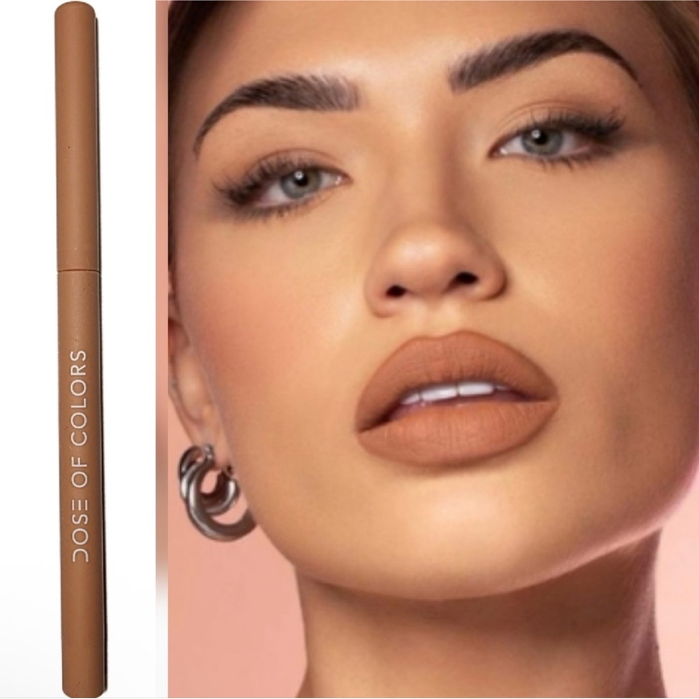 Dose Of Colors Lip Liner Cashew Later Warm Nude Longwear Vegan Makeup $30 NEW